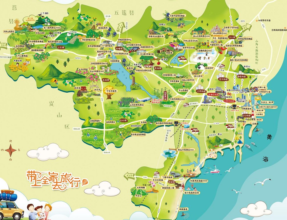 九湖镇景区使用手绘地图给景区能带来什么好处？
